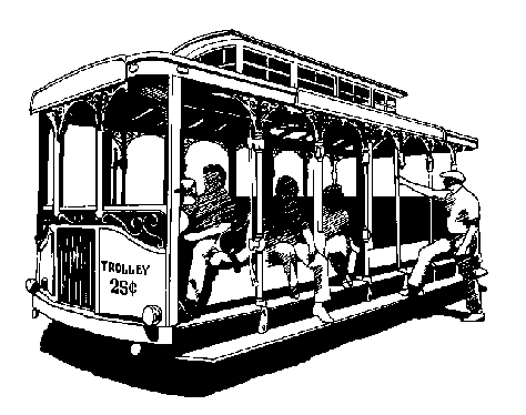 trolley clipart